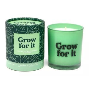 Grow For It Green Tea & Bamboo Soy Candle NIP